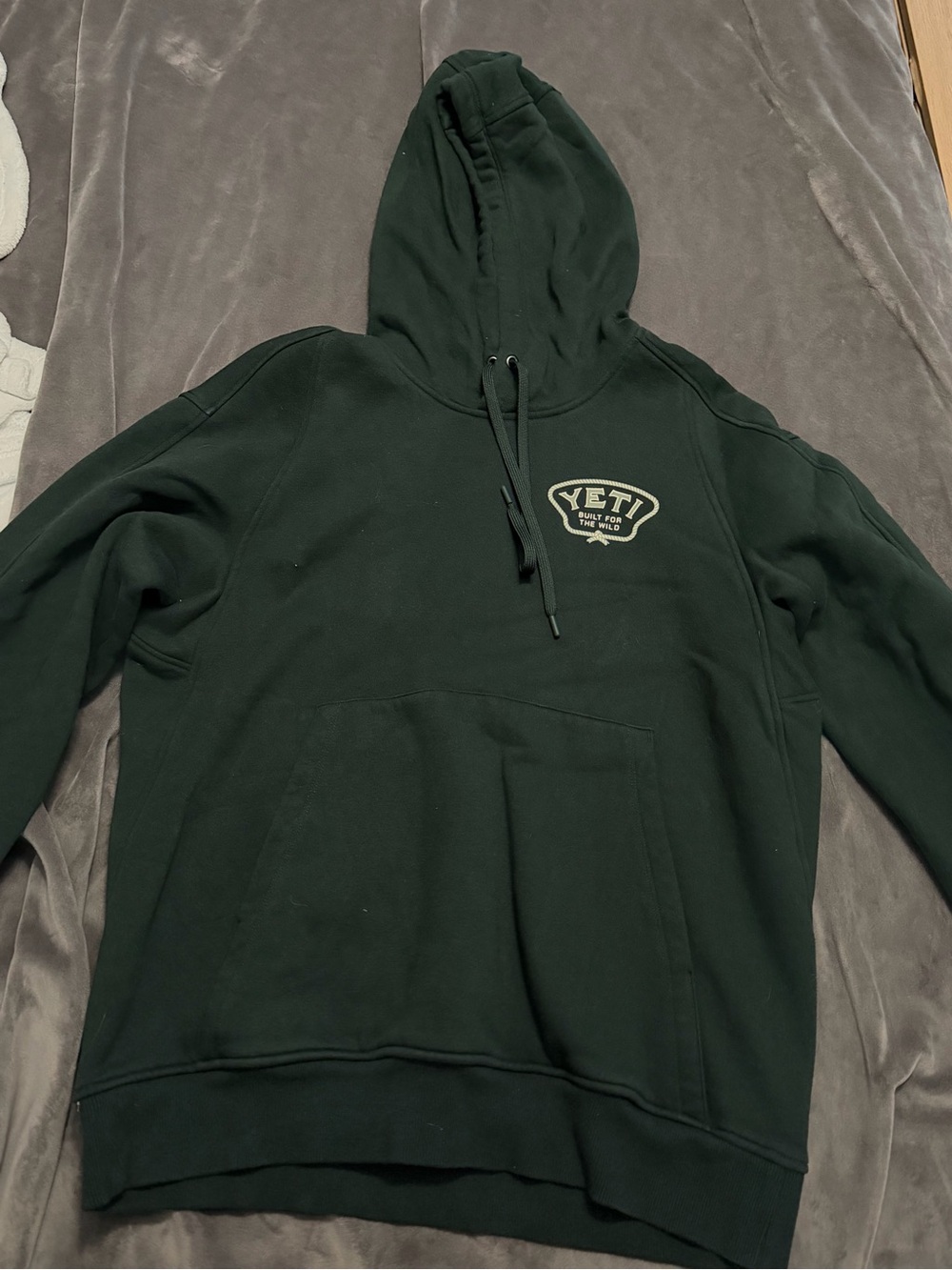 YETI Dark Green Hoodie Sweatshirt